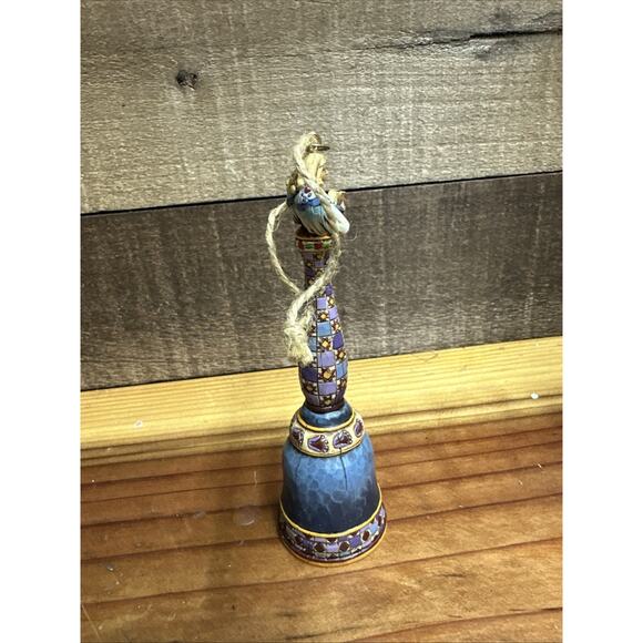 Jim Shore Celebrate Harmony Enesco Heartwood Creek Angel Bell Ornament - Picture 2 of 5